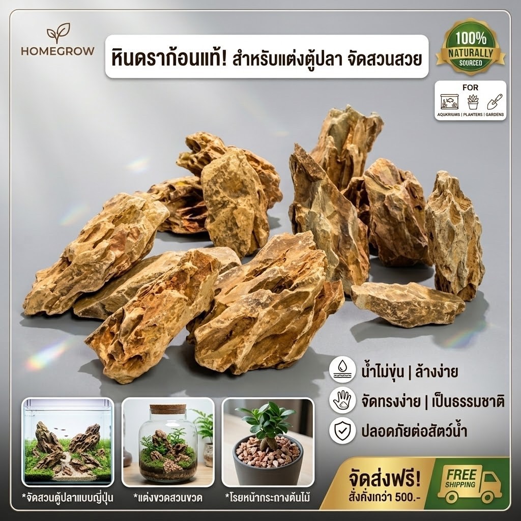 หินดราก้อน คละขนาด 1 กิโล Dragon Stone ราคากิโลกรัมละ 158
