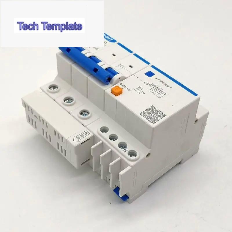 CHINT ใหม่ เบรกเกอร์วงจร RCBO NXBLE-32 3P+N 30mA C6A 10A 16A 20A 25A 32A