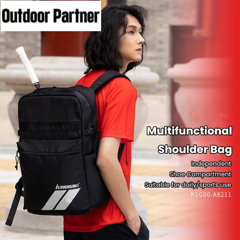 มืออาชีพ K1G00-A8211&K2G00-C8247 กระเป๋าเป้สะพายหลังเทนนิสผู้ชายและผู้หญิงใหม่มัลติฟังก์ชั่กีฬาแฟชั่