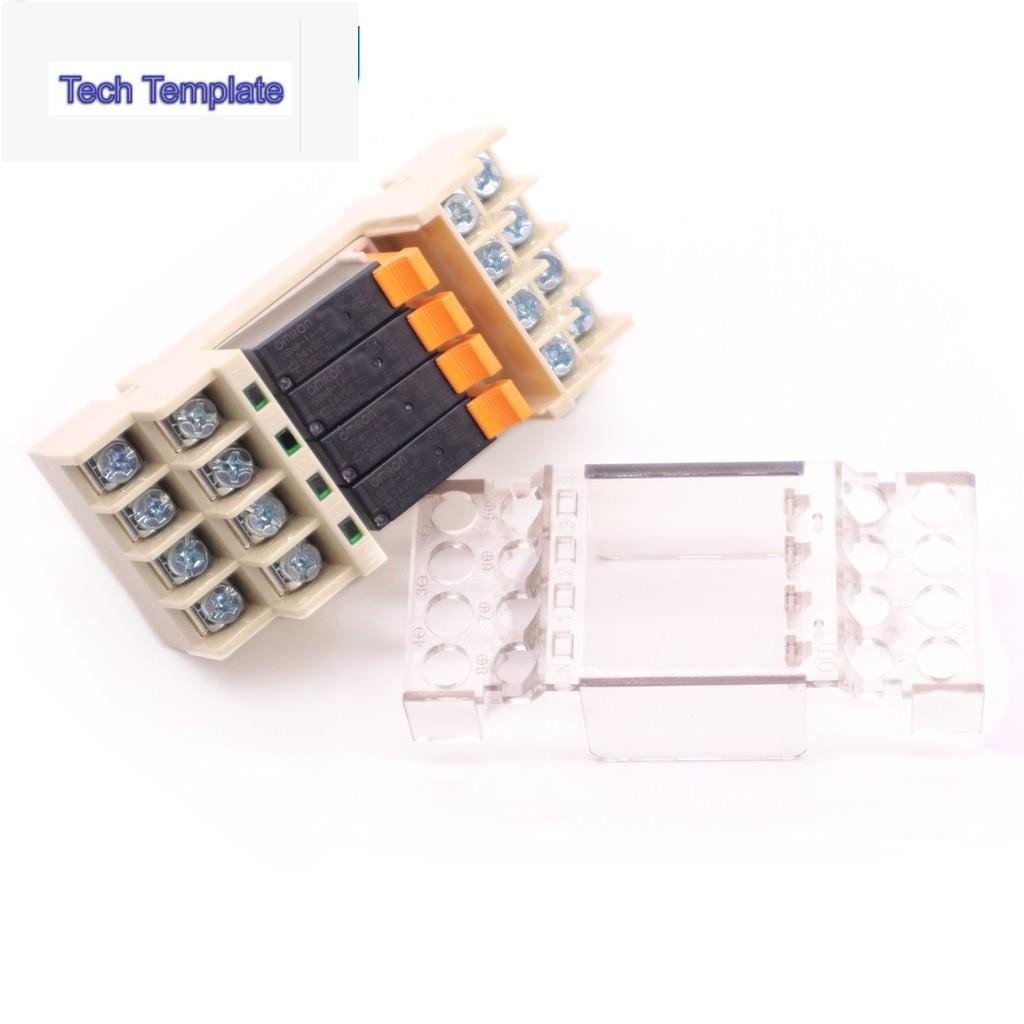 Shqj relay โมดูล QJG4-G5NB 12V 24V 4NO 5A PZJ อุตสาหกรรมโมดูลควบคุม Terminal รีเลย์แบบเดียวกับ G6D-F
