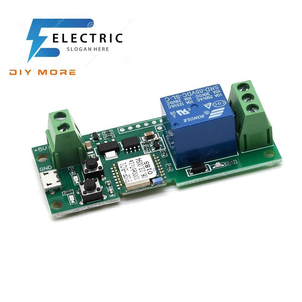 DIYMORE 5V Self-lock Smart WiFi Wireless Switch Relay Module DC5V โดย APP Ewelink Control ประตูอัตโน