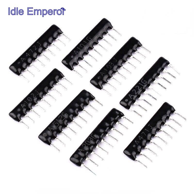 9p ความต้านทานไอเสีย A103J 1K 4.7K 10K 5.1K 20K 100 102 512 471 472JA09 ปลั๊กตรง 9 ขา A101J A221J A3