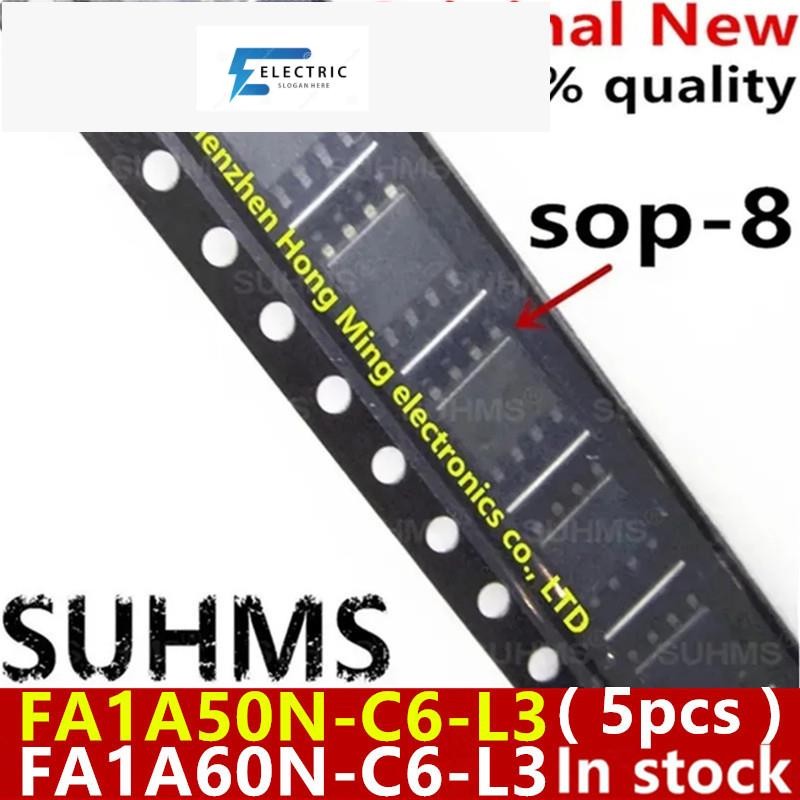 (5 ชิ้น) 100% ใหม่ 1A50 1A60 FA1A50N FA1A60N FA1A50N-C6-L3 FA1A60N-C6-L3 sop-8 ชิปเซ็ต