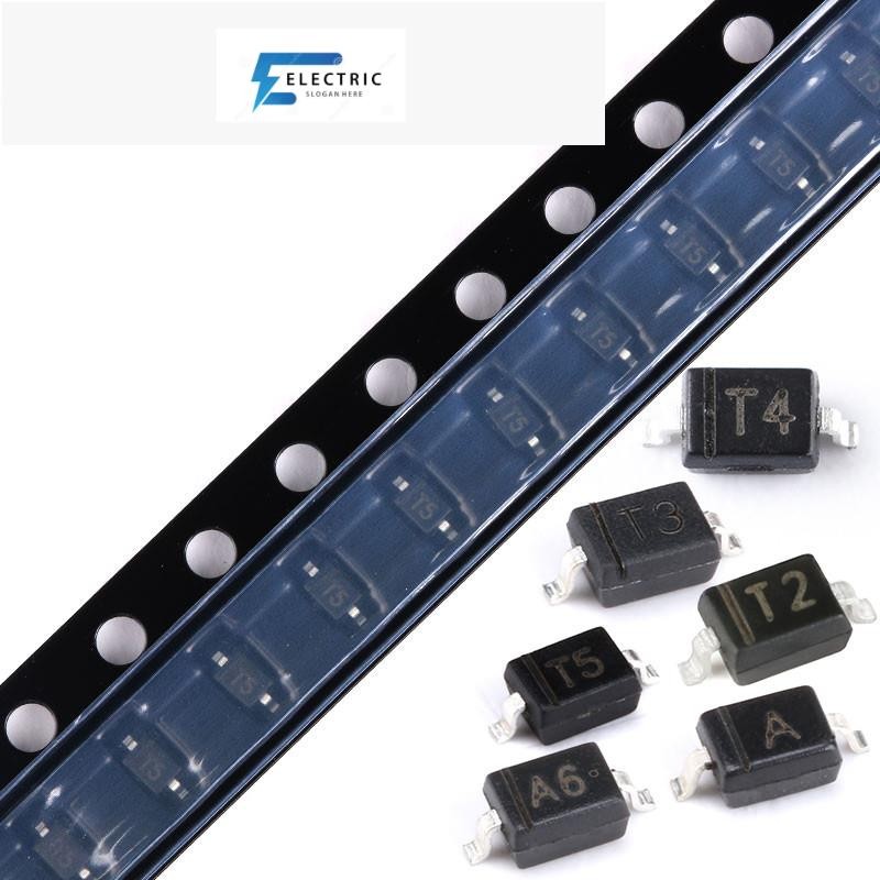 50 ชิ้น/ล็อต 1N4448WS T5 1N4148WS T4 BAS316 A6 BAV20WS T2 BAV21WS T3 1SS355 A SOD-323 SOD323 SMD สวิ