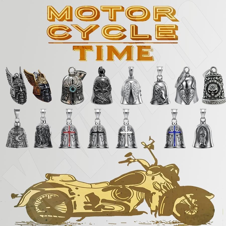 Biker Bells สําหรับรถจักรยานยนต์รถจักรยานยนต์ Bell Biker อุปกรณ์เสริมป้องกันจี้ความปลอดภัยอุปกรณ์เสร