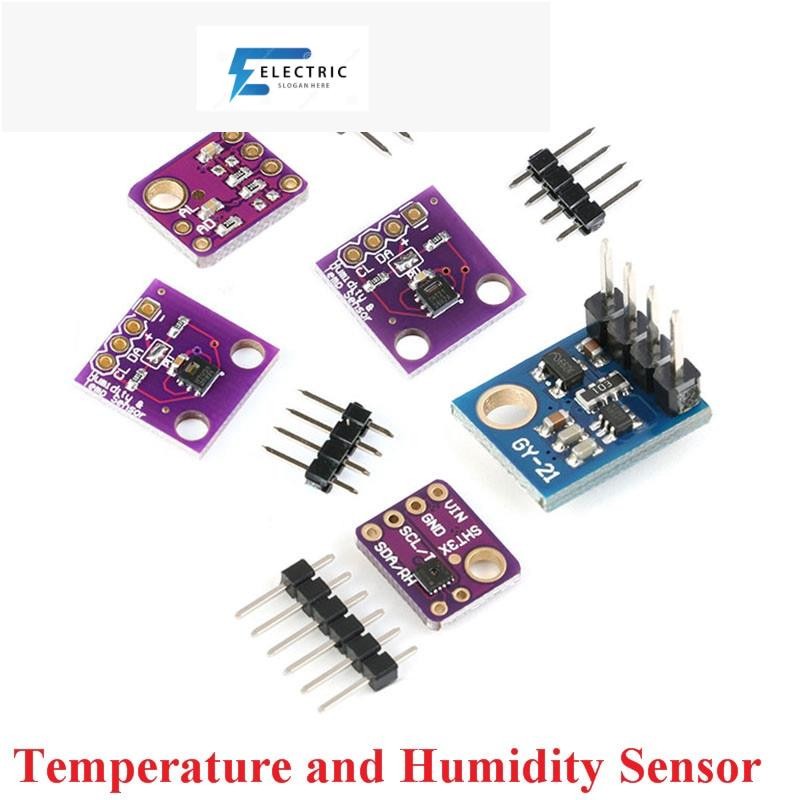 Sht21 SHT30 SHT31 Si7021 SHT35 SHT40 SHT41 โมดูลเซนเซอร์อุณหภูมิ และความชื้น IIC I2C HDC1080 GY-213V