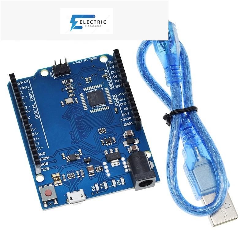 leonardo r 3 micro controller atmega 32 u 4 แผ่นบอร์ดโมดูลพร้อมสายเคเบิ้ล usb diy สําหรับ arduino Le