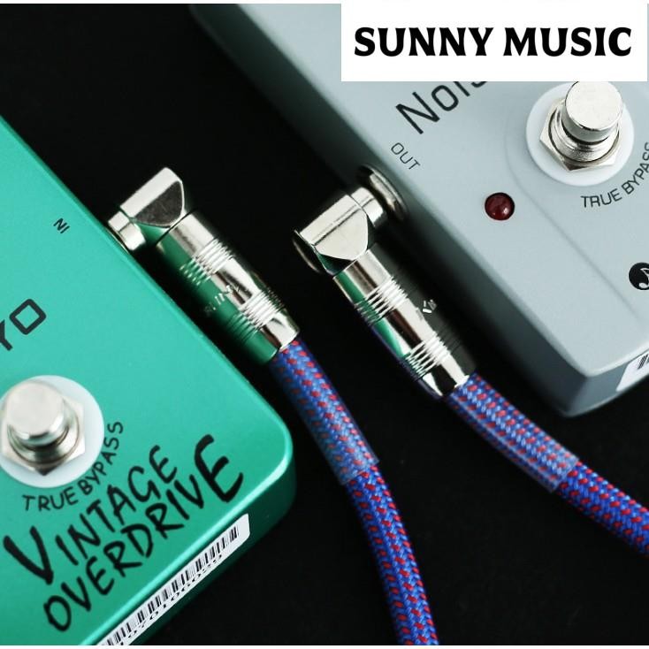 KIRLIN Cable สายพ่วงเอฟเฟคกีตาร์ 1/4" MONO plug สีดำ