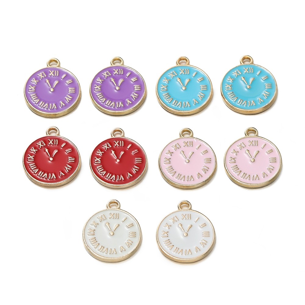 St. kunkka 5Pcs15 * 17 มม.นาฬิกาจี้สําหรับ DIY พวงกุญแจสร้อยคอทํา