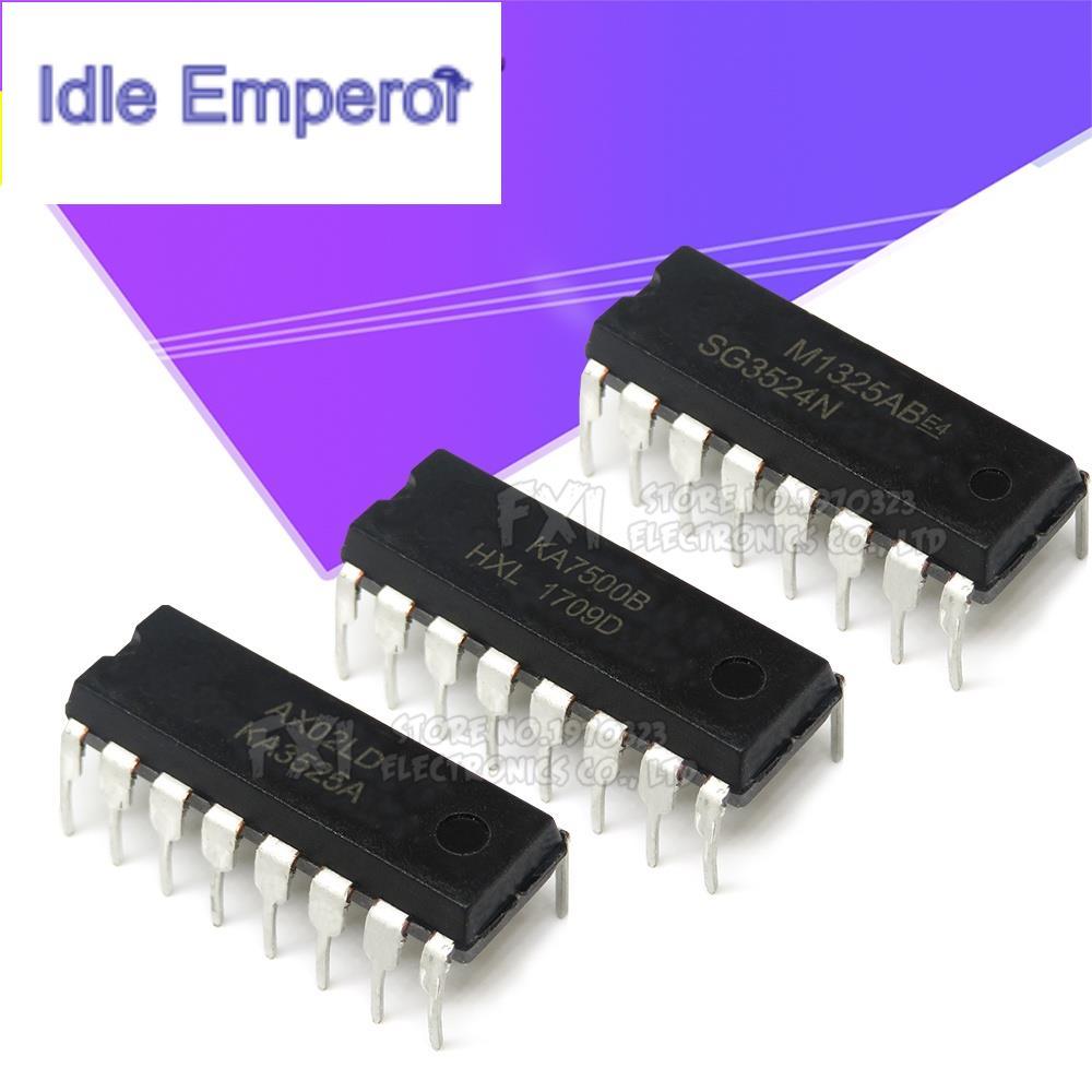 วงจรรวม KA3525A SG3525A SG3524N KA7500B DIP SG3525 KA3525 SG3524 KA7500 10 ชิ้น