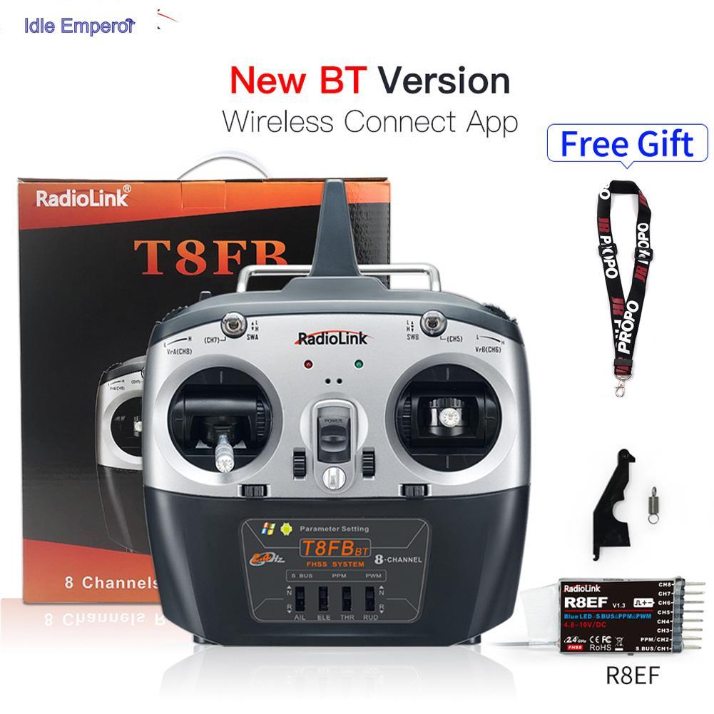 Radiolink T8FB 2.4ghz เครื่องส่งสัญญาณวิทยุ 8 ช่อง และตัวรับสัญญาณ R8EF รีโมตคอนโทรล แบบแท่งคู่ สําห