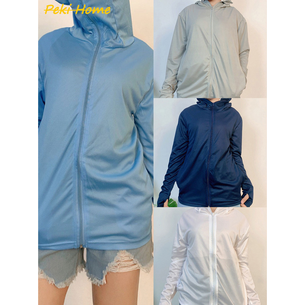 เสื้อกันแดด เสื้อคลุมป้องกัน UV เนื้อผ้าเย็น