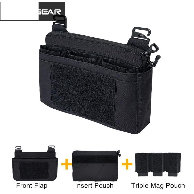 กระเป๋ายุทธวิธี DOPE ด้านหน้าพนัง พร้อมแทรกกระเป๋าจิงโจ้ ครบชุด 3596