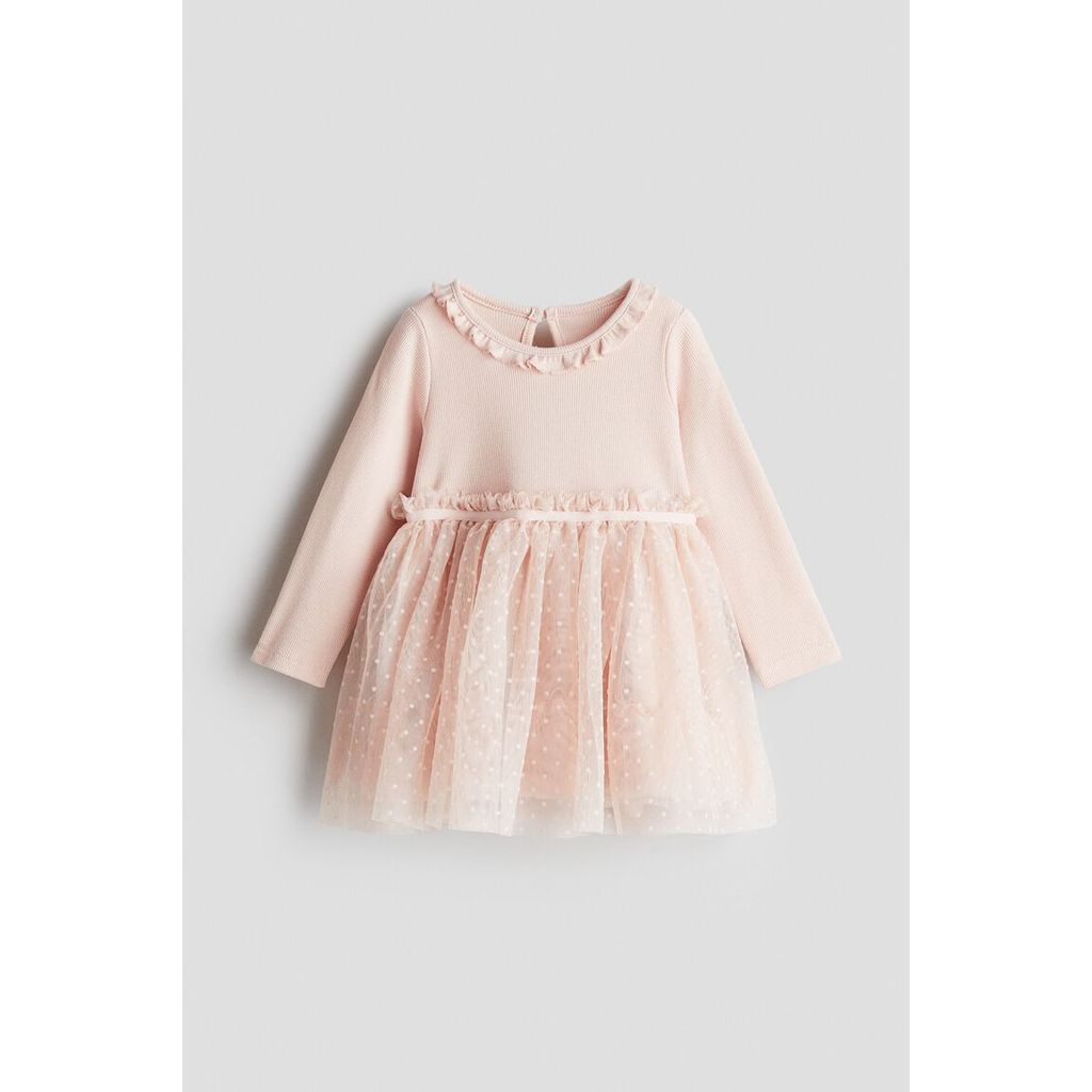 H&M(เอชแอนด์เอ็ม) เดรสกระโปรงผ้าตาข่ายทรงพริ้ว เด็กอ่อน 1305239_1