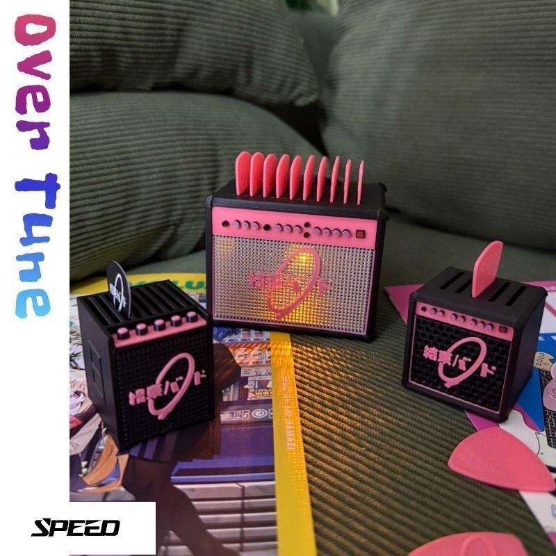 【SPEED】Bocchi the Rock กีตาร์เครื่องขยายเสียงรูปร่าง pick storage box manga band อุปกรณ์เสริมกีตาร์