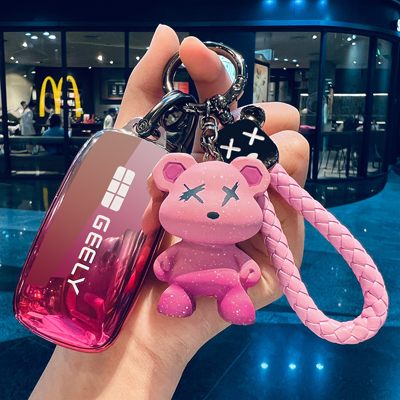 เคสกุญแจพิเศษสำหรับรถยนต์ Geely EX5 เคสกุญแจ EX8 Ex5 กระเป๋ากุญแจรถยนต์ ex5