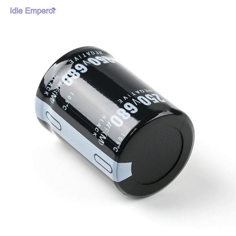 ตัวเก็บประจุอลูมิเนียมไฟฟ้า 250V680uf 25x40 มม. 680uf 250v 250vdc 250wv 680mf 680MFD 680uf(M) 1000uf