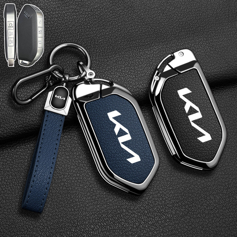 ใหม่ kia EV5 ฝาครอบกุญแจรถ kia carnival 2025 EV5 EV6 2024 พลังงานใหม่ High-End รถรีโมทคอนโทรล Key Case Shell Buckle พวงก
