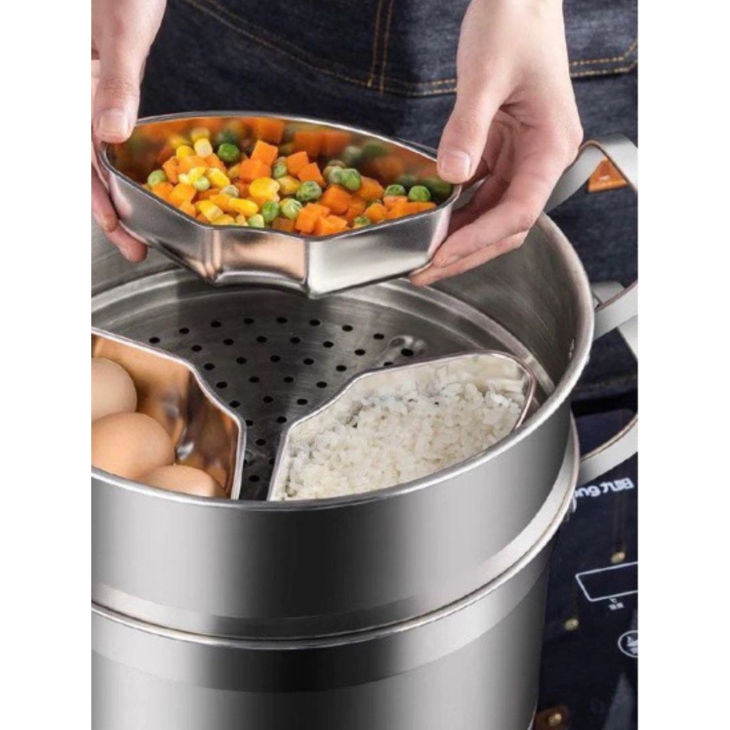 มีฝาปิดพลาสติก กล่องใส่อาหารสแตนเลส เก็บอาหารได้ยาวนานมากขึ้น SUS304 กล่องใส่ของ ใส่ของอเนกประสงค์