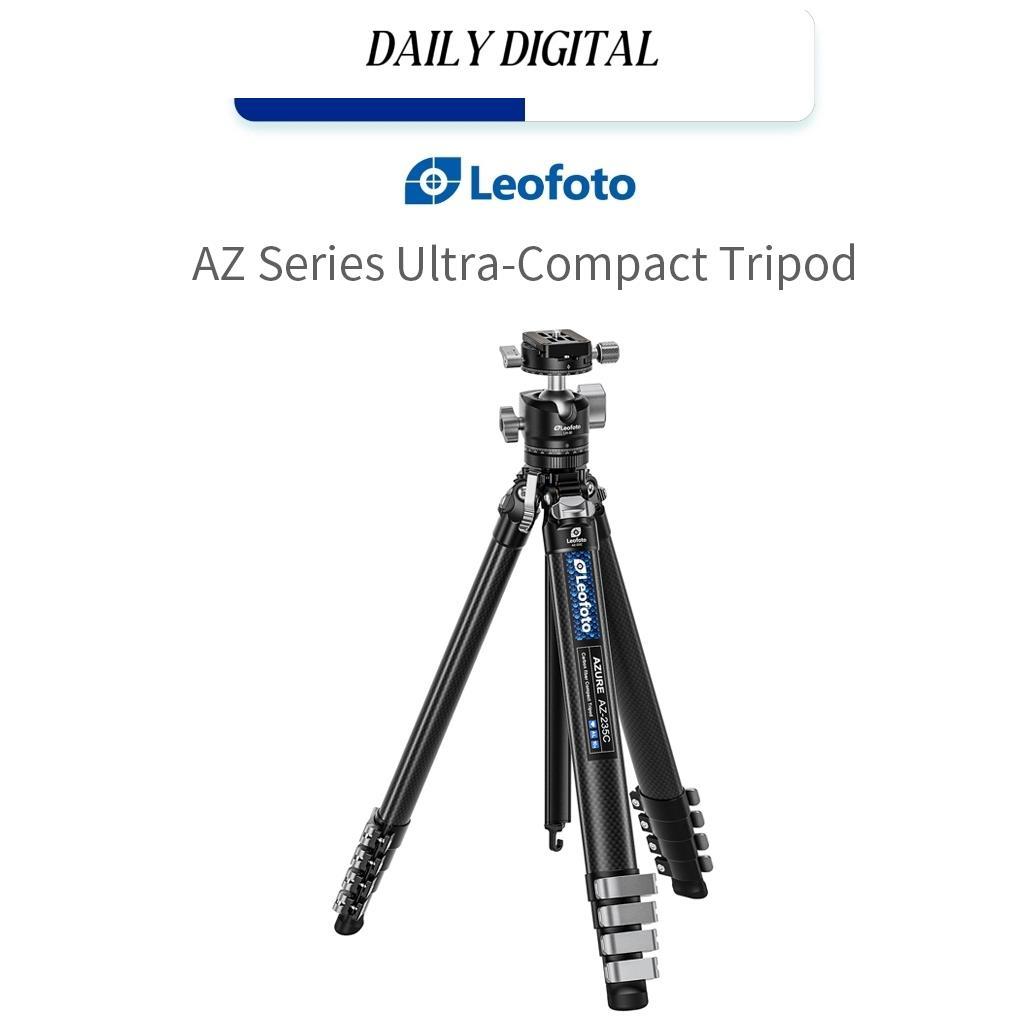 Leofoto AZ-235C + LH-30R/AZ-204C + LH-25R คาร์บอนไฟเบอร์ขาตั้งกล้องขาตั้งกล้องสําหรับกล้อง