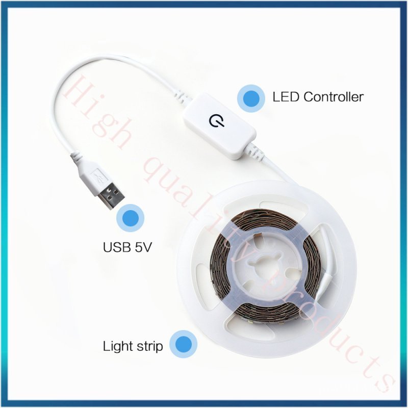 led Touch Single Color Dimmable Warm and Cool Cabinet Flexible Strip Light Set5V Highlight2Self-Adhe