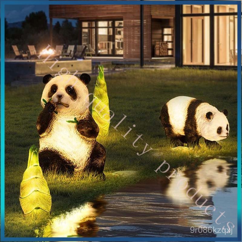 Outdoor Panda Light Waterproof Light Garden Light Landscape Light Park Decoration Imitation Resin Ga