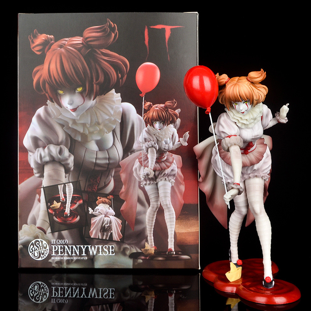 Stephen Kings It Pennywise ภาพยนตร์ It รุ่นสยองขวัญ Joker Clown 1/7 PVC Action Figure ของเล่นของขวัญ