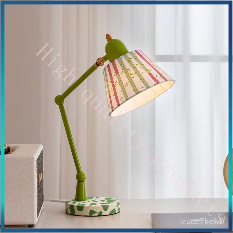 Fresh Mint Table Lamp Modern Simple Bedroom Bedside Homestay Atmosphere Lamp American Country Style 