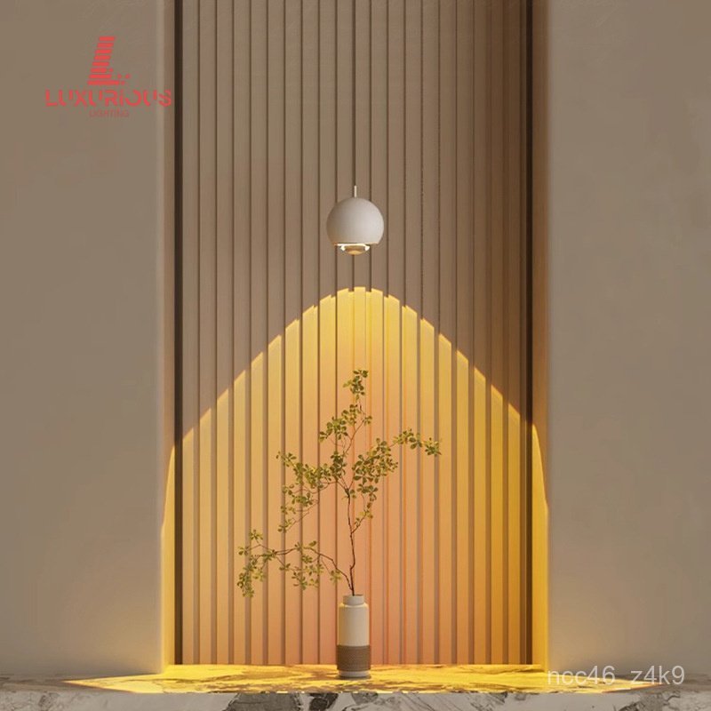 Sunset Entryway Pendant Light Sunset Atmosphere Art Lamp Adjustable Bedroom Bedside Lamp High-End Fe