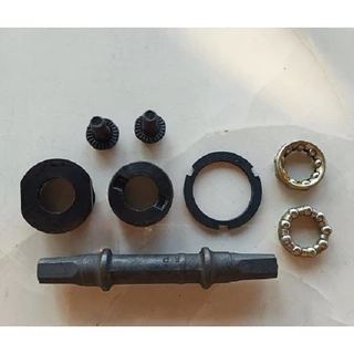 กระโหลกเหลี่ยมยาว 122.5mm. / 199mm. กระโหลกจักรยาน ครบชุด คุณภาพดี แข็งแรง ทนทาน ส่งเร็ว กระโหลก