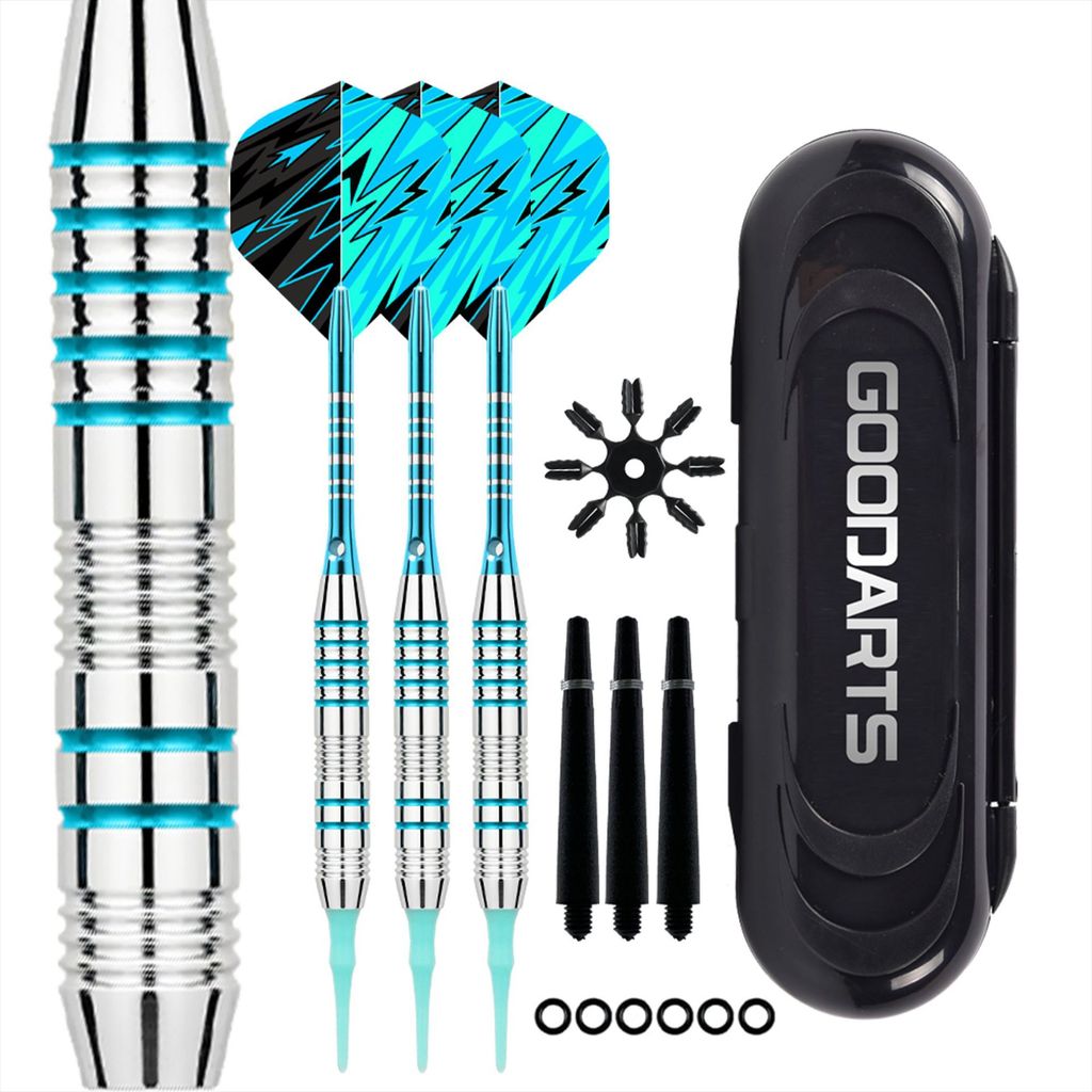GOODARTS White Moonlight Soft Dart Set Electronic Dart Needle darts