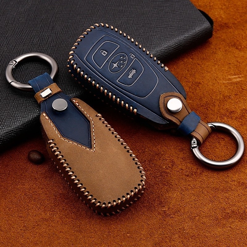 Subaru Subaru Subaru เคสกุญแจ เคสกุญแจ Legacy Outback XV Forester เคสกุญแจหนังแท้เคสป้องกันกุญแจพวงก