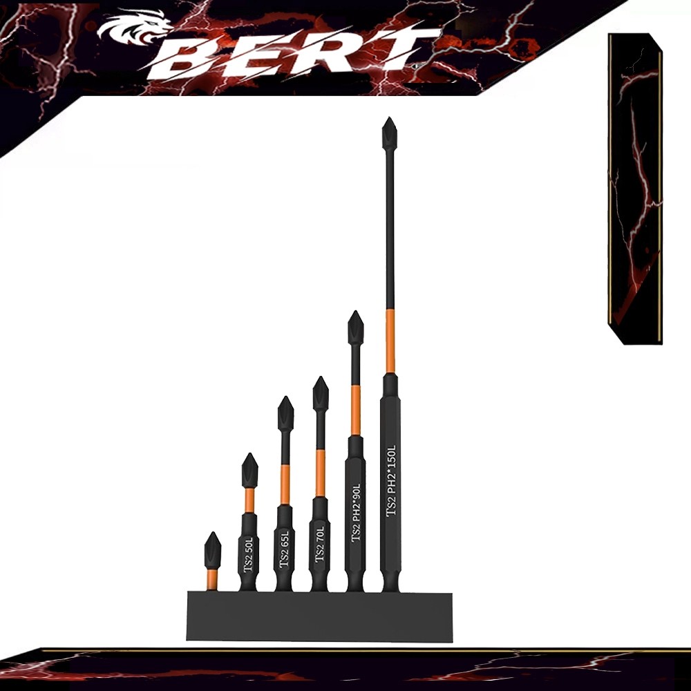 ชุดดอกไขควง ชุดดอกไขควงกระแทกแม่เหล็ก PH2 S2 ดอกไขควง