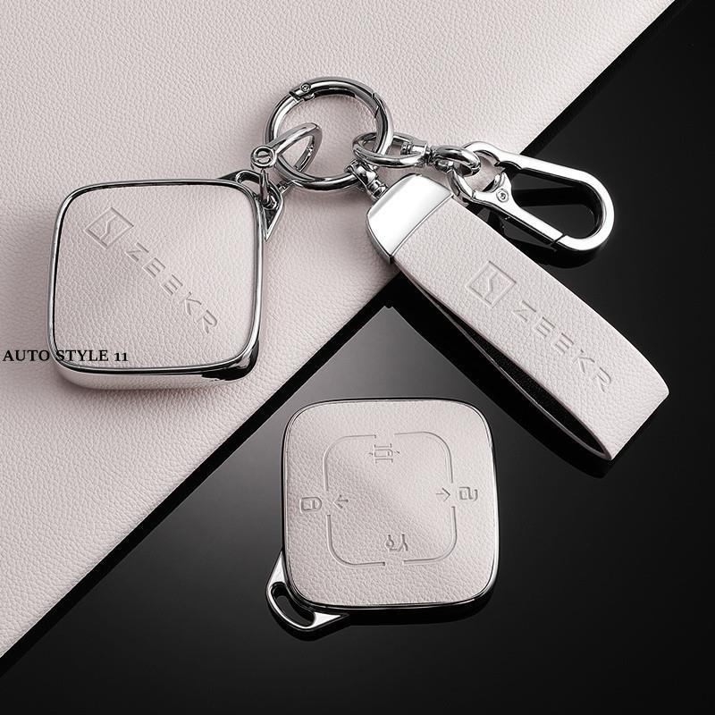 AUTOSTYLE&2025 GEELY ZEEKR 7x SUV evเคสกุญแจรถไฟฟ้าเคสป้องกันรถยนต์ 001 พวงกุญแจธุรกิจระดับไฮเอนด์เค