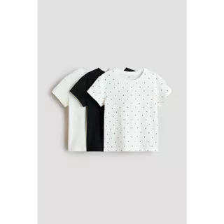 H&M(เอชแอนด์เอ็ม) เสื้อยืด 3 ตัวในชุด เด็กหญิง 1318442_4