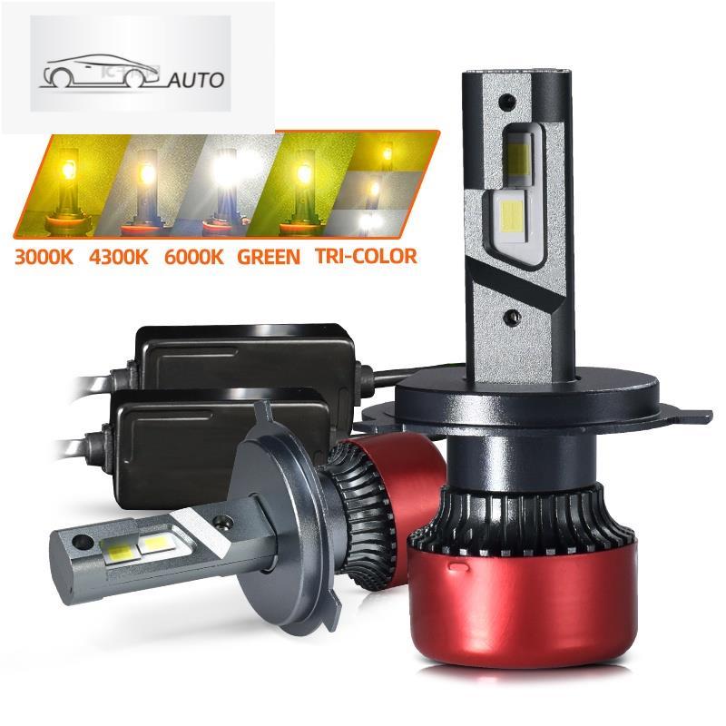 หลอดไฟตัดหมอก LED T30 Canbus H4 H7 H11 H8 H1 4300K 3000K 16000Lm สีขาว เหลือง สําหรับรถยนต์ 12V H3 H