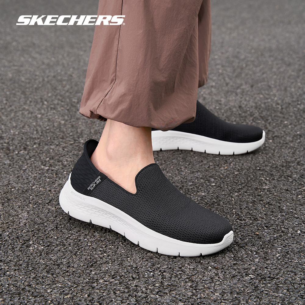 Skechers สเก็ตเชอร์ส รองเท้าผู้หญิง Women Slip-ins GOwalk Flex Relish Walking Shoes - 124963-BKW (latest)