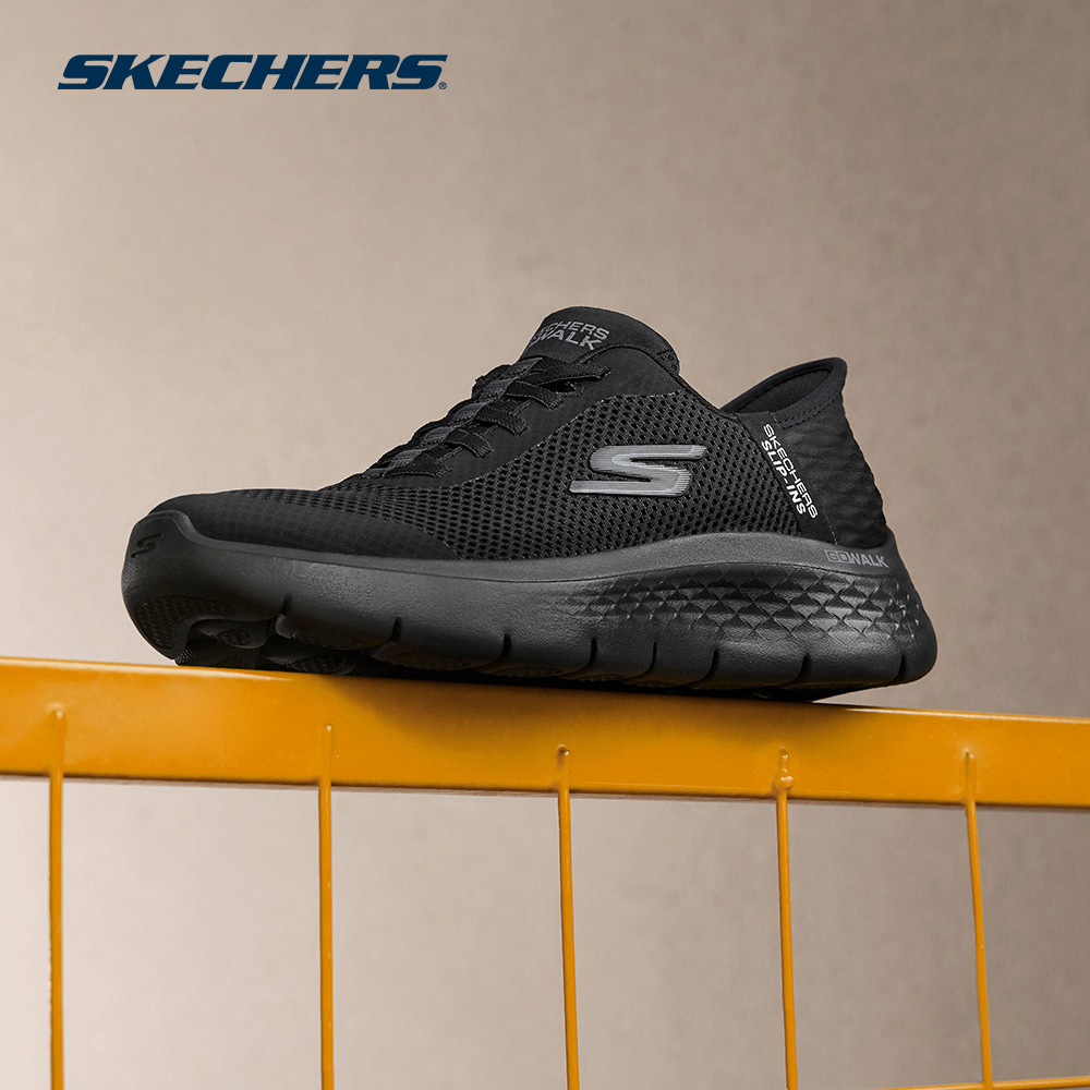 Skechers สเก็ตเชอร์ส รองเท้าผู้หญิง Women Slip-ins GOwalk Flex Grand Entry Shoes - 124836-BBK Air-Cooled Memory Foam