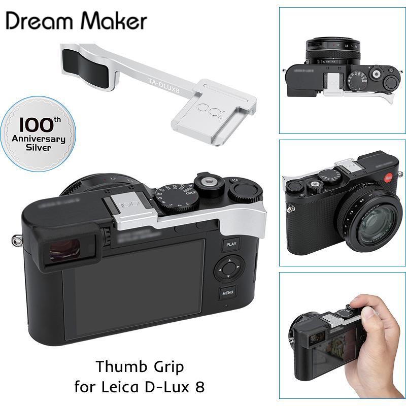 DLUX8 Thumb Grip สําหรับ Leica D-Lux 8 DLux8 กล้อง, กล้องโลหะ Thumbs Up Grip ที่จับรองเท้าร้อน, 100t