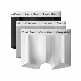CK Underwear Men's กางเกงในผู้ชาย แพ็ค3ชิ้นCotton Stretch Trunks กางเกงในบ๊อกเซอร์ผ้าฝ้ายยืด การจัดซื้อนำเข้า ของแท้100%