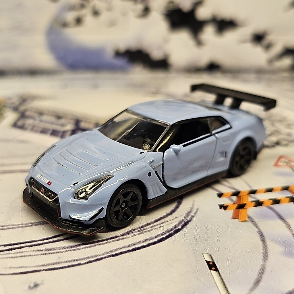 โมเดล รถของเล่น Majorette Nissan GTR R35 GT3 Nismo สีฟ้า นอกแพ็ค รถสวย หายาก