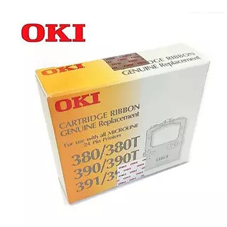 ตลับผ้าหมึก OKI RIBBON ML-390/380/391 ตลับผ้าหมึกดอทเมตริกซ์สีดำเข้ม คมชัด