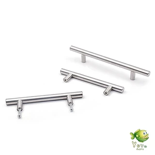 YOYO มือจับประตู ตู้ ลิ้นชัก วัสดุสแตนเลสสีขาว สไตล์นอร์ดิก มีหลายขนาด cabinet handle