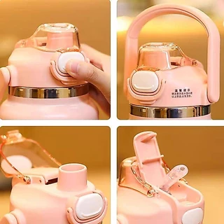 กระบอกน้ำเก็บเย็น 1.2L 1.4Lลิตร สแตนเลส 316 กระติกเก็บความเย็น แก้วเก็บความเย็น พร้อมหลอด เก็บน้ำร้อน/เย็น