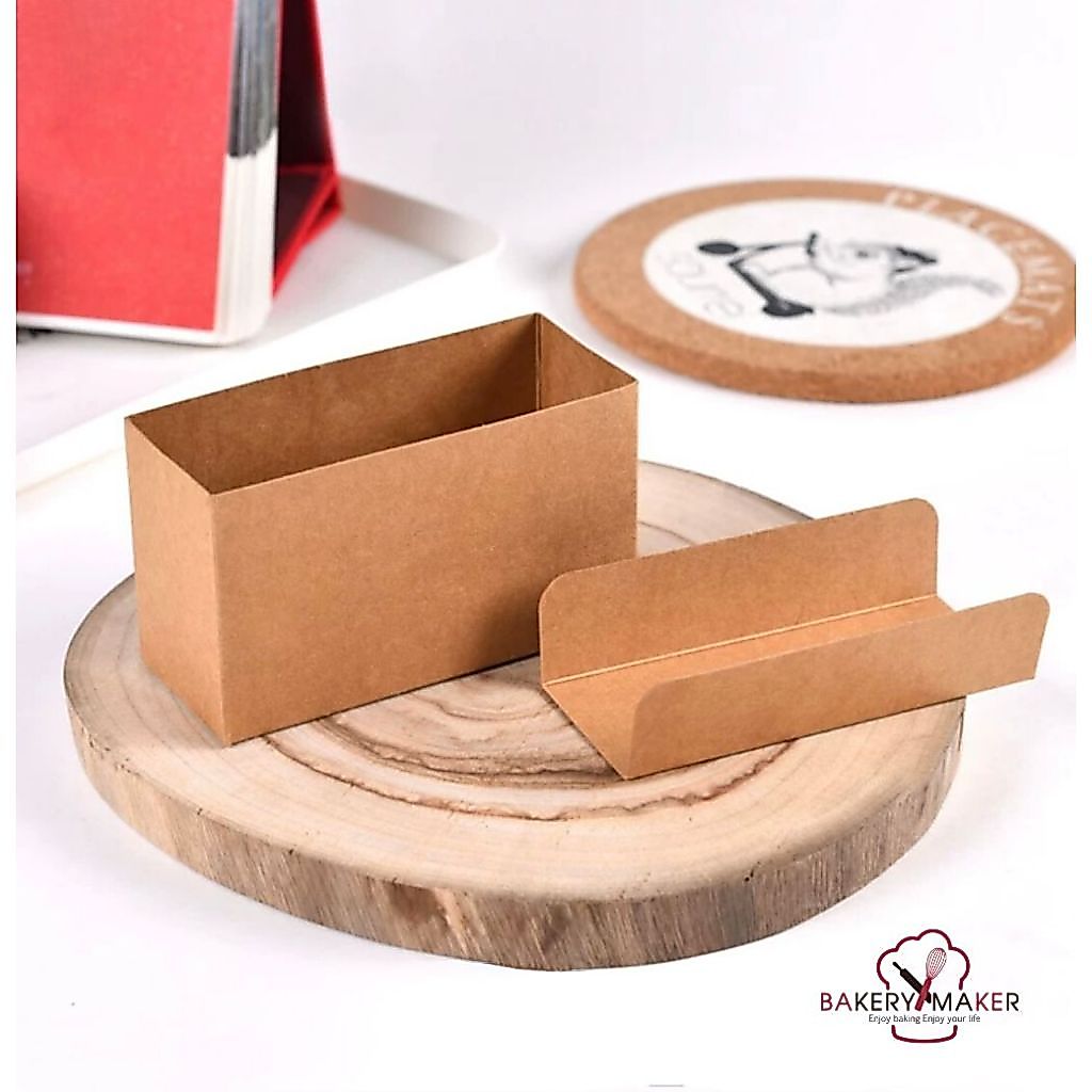 กล่องขนม Timbering 10 ใบ ถาดกระดาษ คราฟท์+ถาดรอง รูปที่ 4