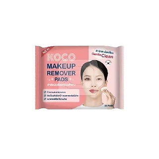 ใหม่!! Koco Gentle Eyes&Lips Makeup Remover pads แผ่นเช็ดเครื่องสำอางจากเกาหลีแท้ 100%
