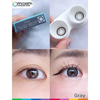 Maxim colors air คอนแทคเลนส์สี รายเดือน รุ่นกล่องฟ้า ขนาดเท่าตา (1กล่อง1คู่)