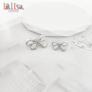 กระดุมโลหะรูปโบว์ อะไหล่ตกแต่งเสื้อผ้า ขนสัตว์ คาร์ดิแกนถัก Alloy button (A-1-E-JZL-1906)
