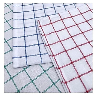 (10ชิ้น) ผ้าเช็ดแก้ว ผ้าเช็ดจาน คัตตอนแท้COTTON100% 43*50ซม.ซับน้ำดี ไม่เป็นขุ่ย แห้งไว้ ไซส์เล็ก (10ชิ้น)
