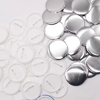 เข็มกลัด เข็มกลัดวงกลม เหรียญตราเปล่า 32 44 58MM 100ชิ้น สำหรับเครื่องทำเหรียญตรา Blank Pin Badge สิ้นค้าพร้องส่ง